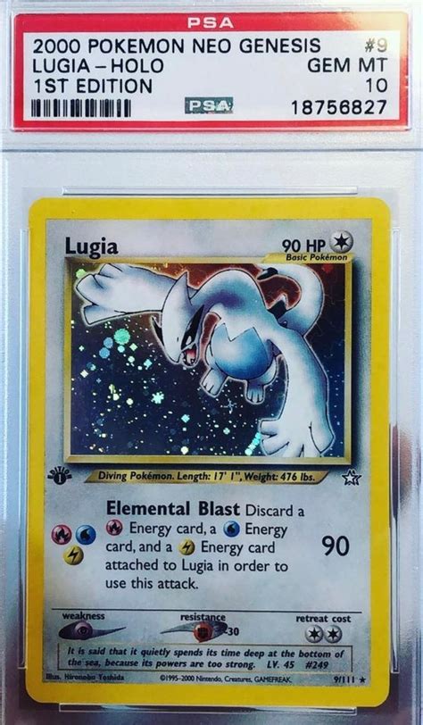 Lugia Neo Genesis Gate To The Games Trading Card Blog