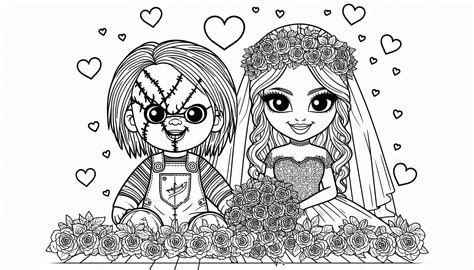 Coloriage Chucky Gratuit Attention Il Est De Retour