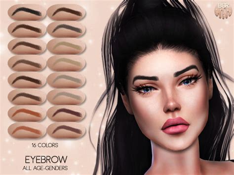 The Sims Resource Realistic Eyebrow BW02