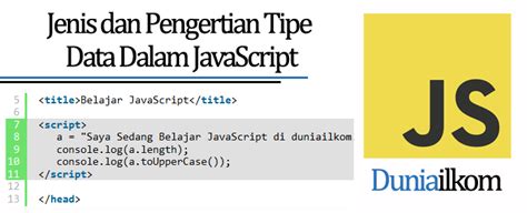 Tutorial Belajar Javascript Jenis Dan Pengertian Tipe Data Dalam