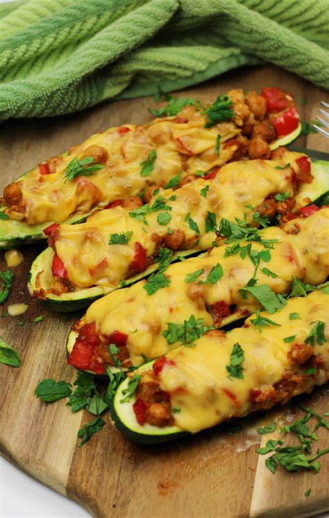 Vegan Stuffed Zucchini Boats Vegan In The Freezer