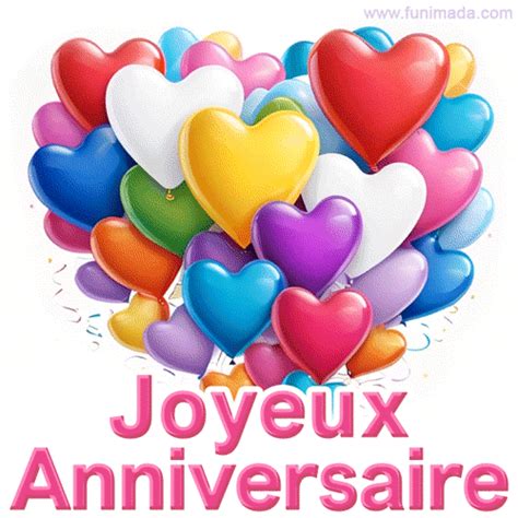 Ballons Cœurs Joyeux Anniversaire Télécharger  Sur