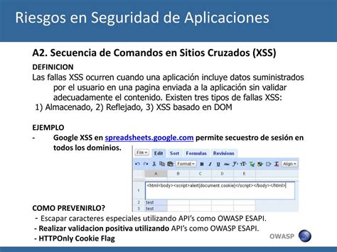 PPT Desarrollo Seguro Usando OWASP PowerPoint Presentation Free