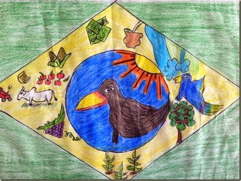 Fazendo Arte com a Professora Frann: Releituras da Bandeira do Brasil