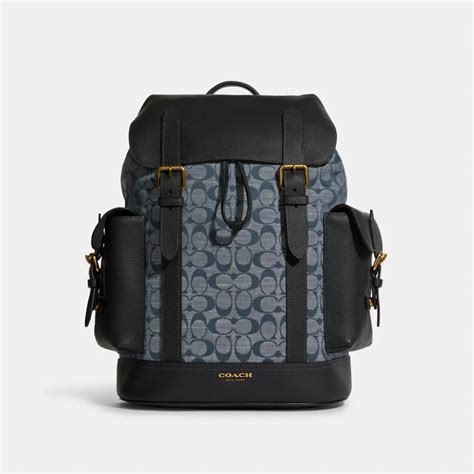 Coach® Hudson Backpack In Signature Chambray