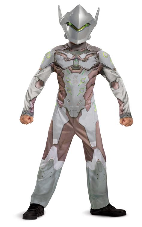 Genji Costume for Kids, Official Overwatch Costume Jumpsuit with Mask ...