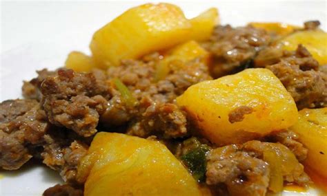 Carne Moída Com Batata Cozinha Simples