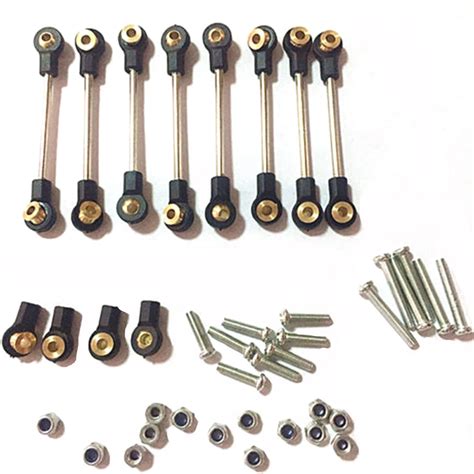 DIY Upgrade Metal Suspension Toe Link Rod Set OP Kit For WPL B14 B16