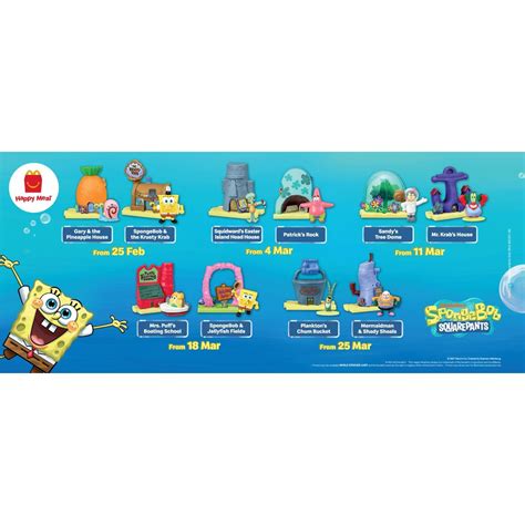 McDonald's Happy Meal Toys SpongeBob SquarePants 2021 | Shopee Philippines