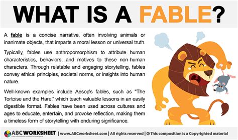 Fables — Definition Characteristics And Examples 60 Off