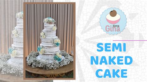 SEMI NAKED CAKE Bolo de CASAMENTO de VERDADE Delicado e RÚSTICO