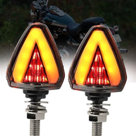 1Pair Motorcycle LED Turn Signal Daytime Blinker Flasher Indicator