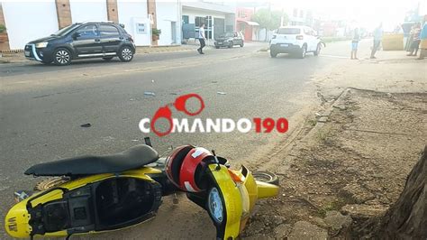 Colisão entre Carro e Motoneta Deixa Dois Idosos Feridos em Ji Paraná