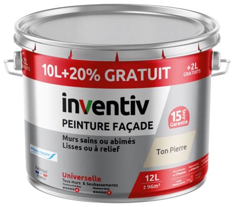 Peinture Fa Ade Hydro Pliolite Ton Pierre L Inventiv Mr Bricolage