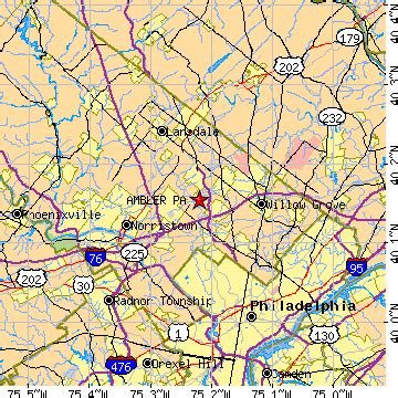 Ambler, Pennsylvania (PA) ~ population data, races, housing & economy