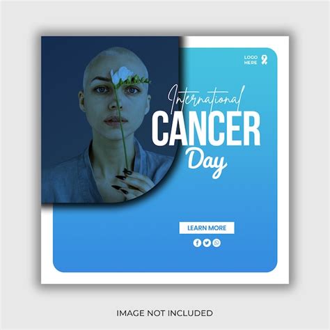 Premium Psd World Cancer Awareness Day Social Media Post And