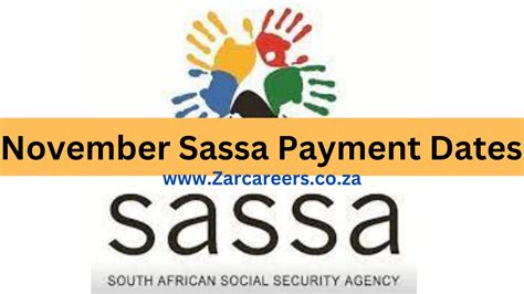 November Sassa Payment Dates ZAR Careers