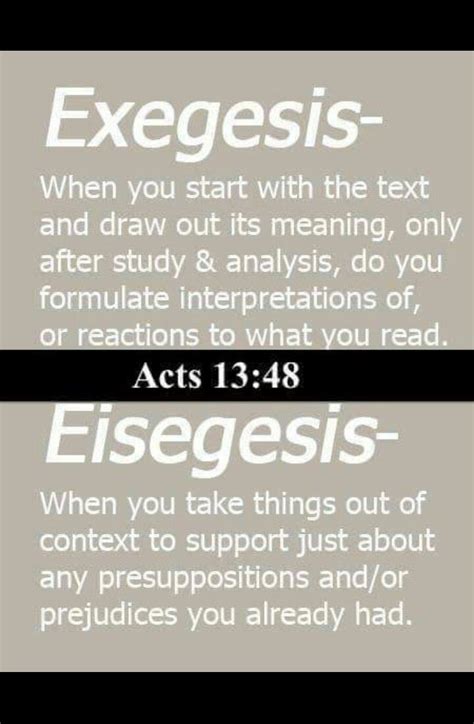 Exegesis Eisegesis Exegesis Bible Study Reformed Theology