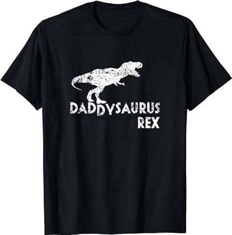 Mens Daddysaurus Rex Shirt Funny Cute Dinosaur Father S Day T