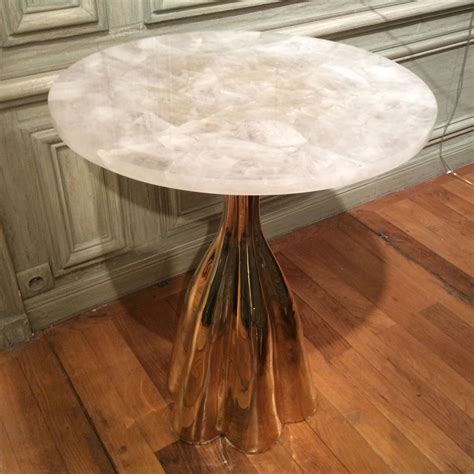 Gueridon Rockcrystal Brass Galerie Glustin Gueridon Mobilier Design