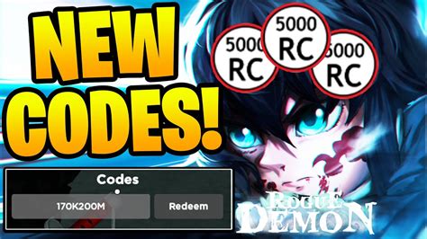 New All Working Codes For Rogue Demon In July 2023 Roblox Rogue Demon Codes Youtube