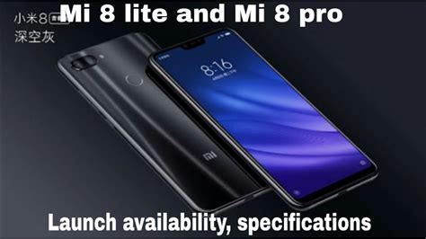 Xiaomi Mi Lite Youth Edition Aur Mi Pro Pressure Sensitive In