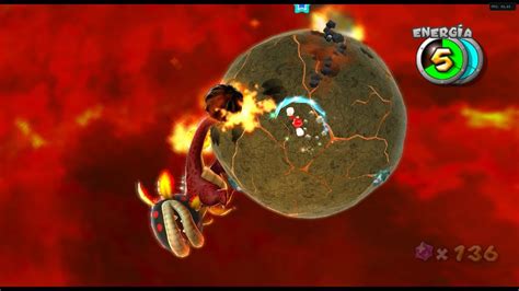 Super Mario Galaxy Wii Dolphin Planta Dinopiraña en magma Galaxia