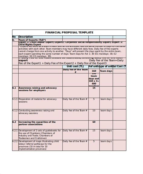 18+ Excel Proposal Templates - Free Sample, Example Format Download