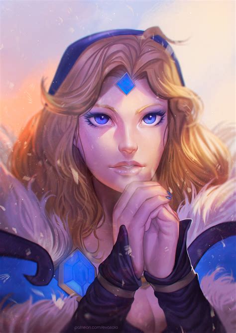 Dota Art Rylai the Crystal Maiden EvaSolo Dota Dota 2 Дота