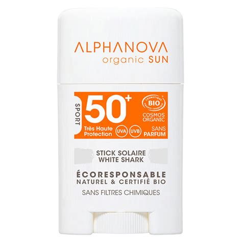 Alphanova Sun Bio Stick Blanc Solaire SPF 50 10g Prix