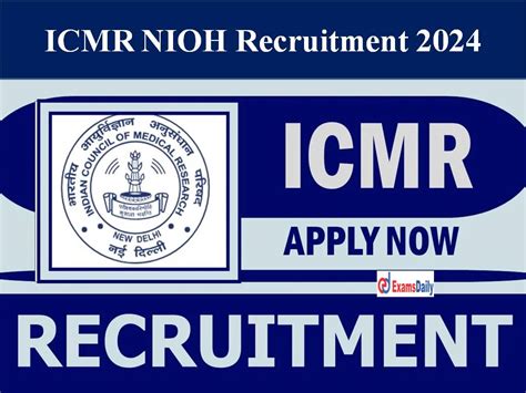 Icmr Nioh Recruitment Out Interview Only