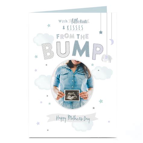 Buy Photo Mothers Day Card Kicks And Kisses From Bump For Gbp 1 79