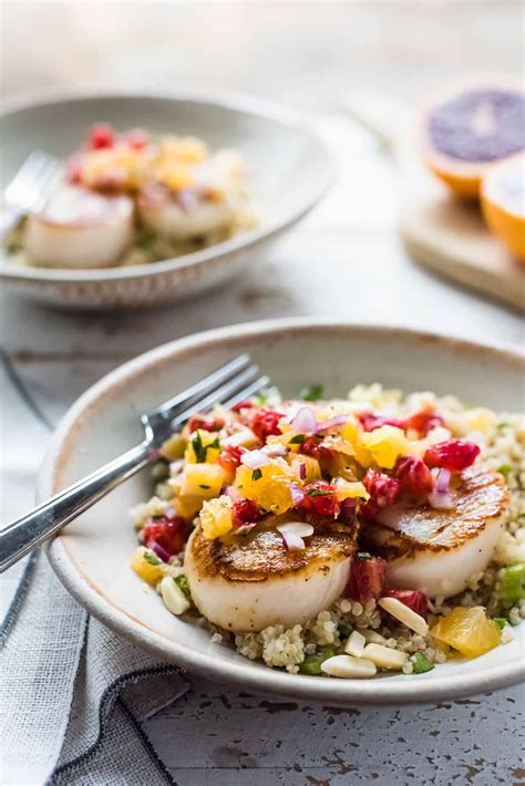 Seared Scallops With Citrus Salsa Kitchen Confidante