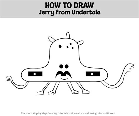 How To Draw Jerry From Undertale Undertale Step By Step