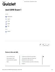 Acct Exam Flashcards Quizlet Pdf Acct Exam