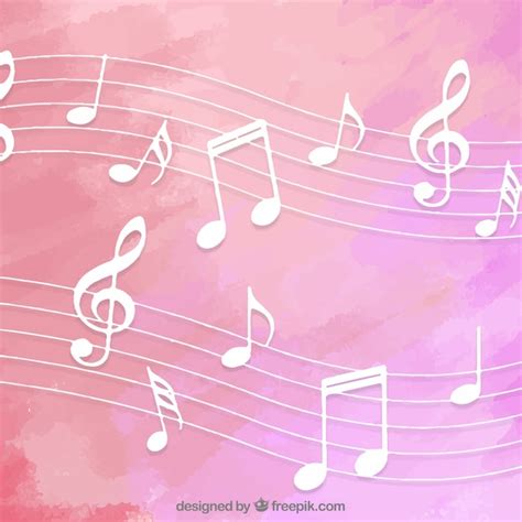 Download Vector - Pink music notes brochure design - Vectorpicker