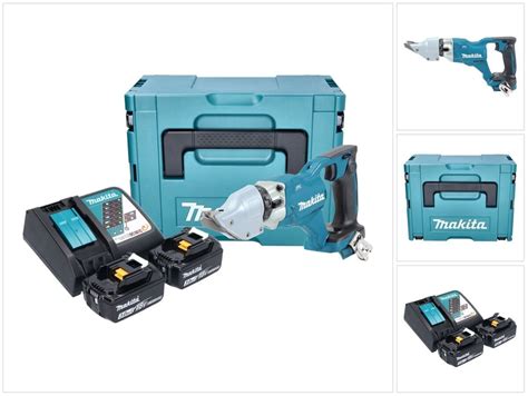 Makita DJS 200 RFJ Akkupeltisakset 18 V 2 0 Mm 2x Akut 3 0 Ah