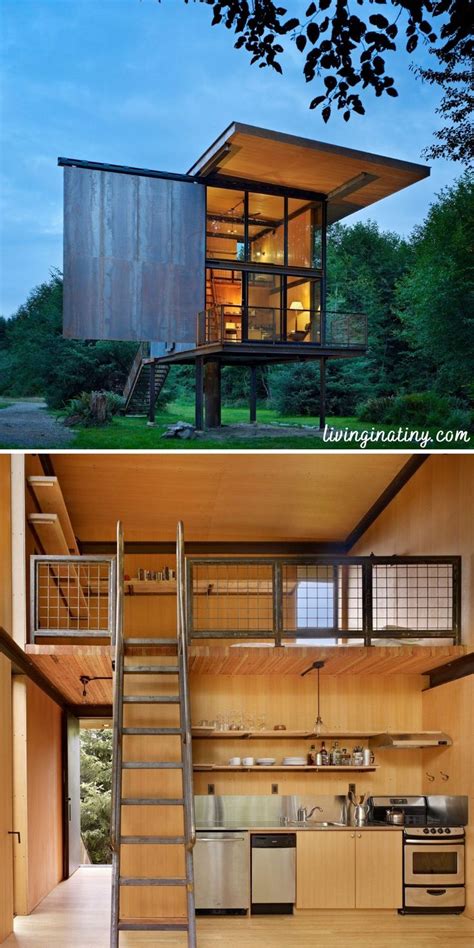 Unique Cabin In The Temperate Rainforest Cabin On Stilts Tiny House