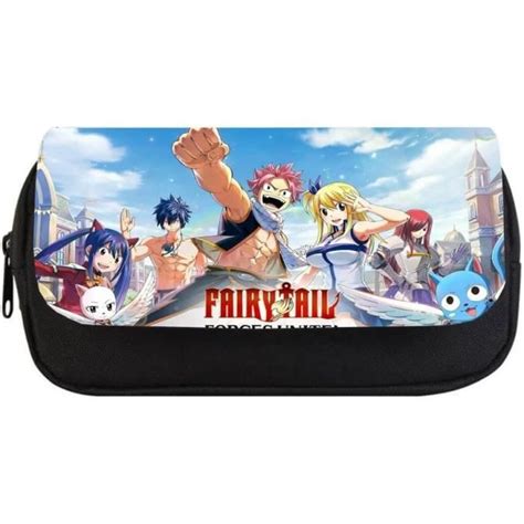 Trousse Scolaire Anime Fairy Tail Crayons De Grande Capacit Sac