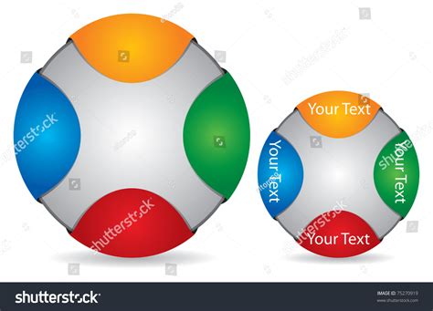 Editable Circle Template Copy Paste Area Stock Vector (Royalty Free ...