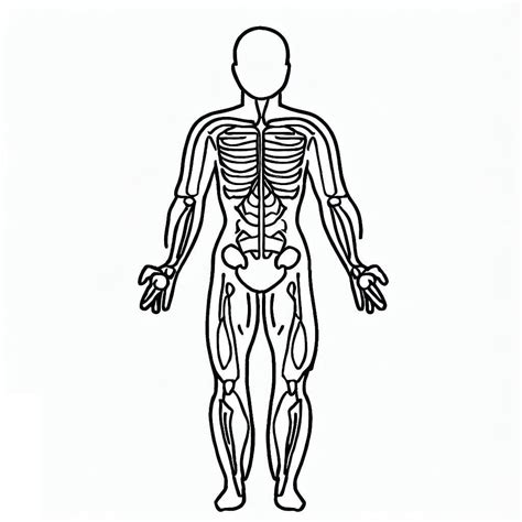 Dibujos De Cuerpo Humano 5 Para Colorear Para Colorear Pintar E