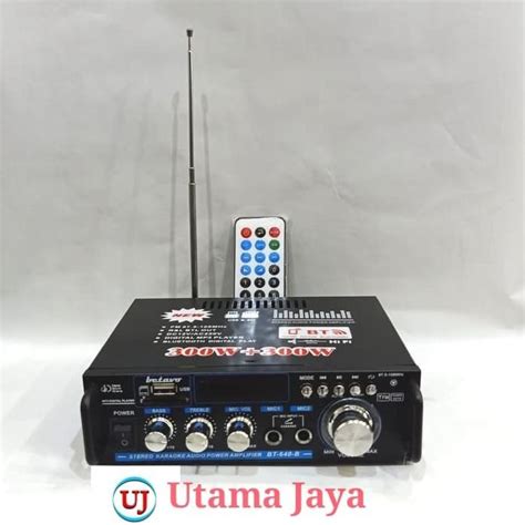 Jual Amplifier Betavo Bt B Bluetooth Fm Usb Sd Ampli Mini W