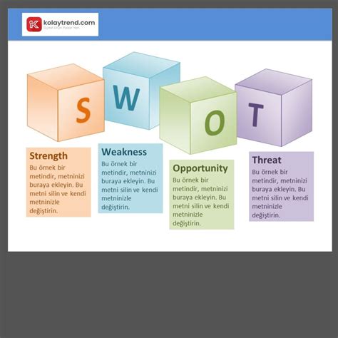 Swot Analiz Power Point Şablonu 2 kolaytrend