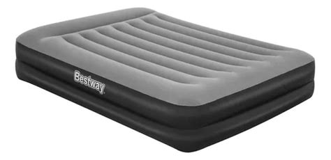 Colch N Inflable El Ctrico Queen Bestway Tritech V Negro Cuotas