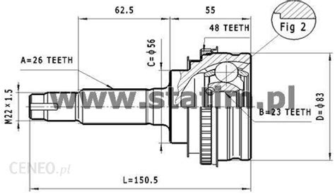 Przegub Statim Zestaw Przegubu Półoż Napędowa C 574 Opinie i ceny na