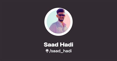 Saad Hadi Instagram Facebook Linktree