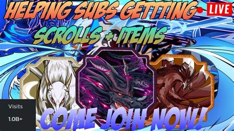 Shindo Life Live Helping Subs Get Jins Scrolls Rell Games