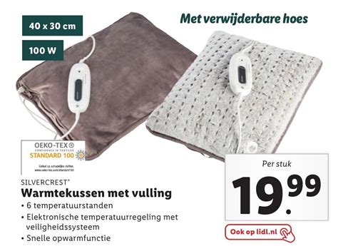 Silvercrest Warmtekussen Met Vulling Aanbieding Bij Lidl