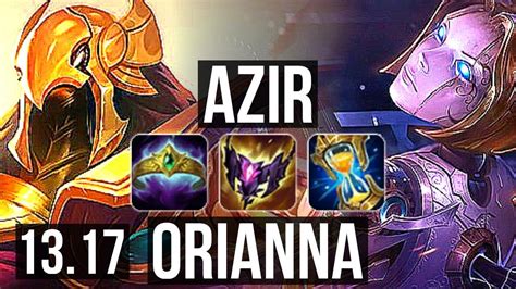 Azir Vs Orianna Mid Rank Azir M Mastery Games