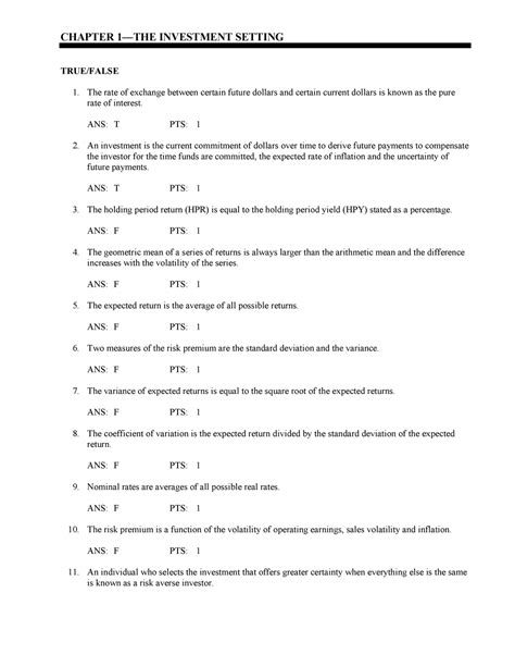Test Bank Investment Analysis Portfolio Management 9th Edition Reilly